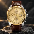 7af63962-388e-4b91-88b8-5d478669aa98 ساعت تیسوت 1853 قاب و صفحه طلایی | Tissot 1853 Gold Chronograph Watch | قفل پروانه ای استیل
